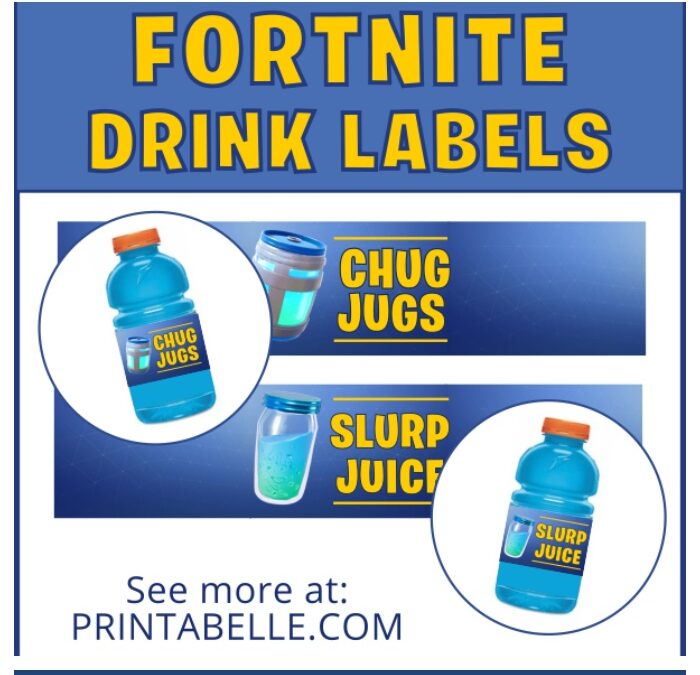 Fortnite Party Ideas and Printables