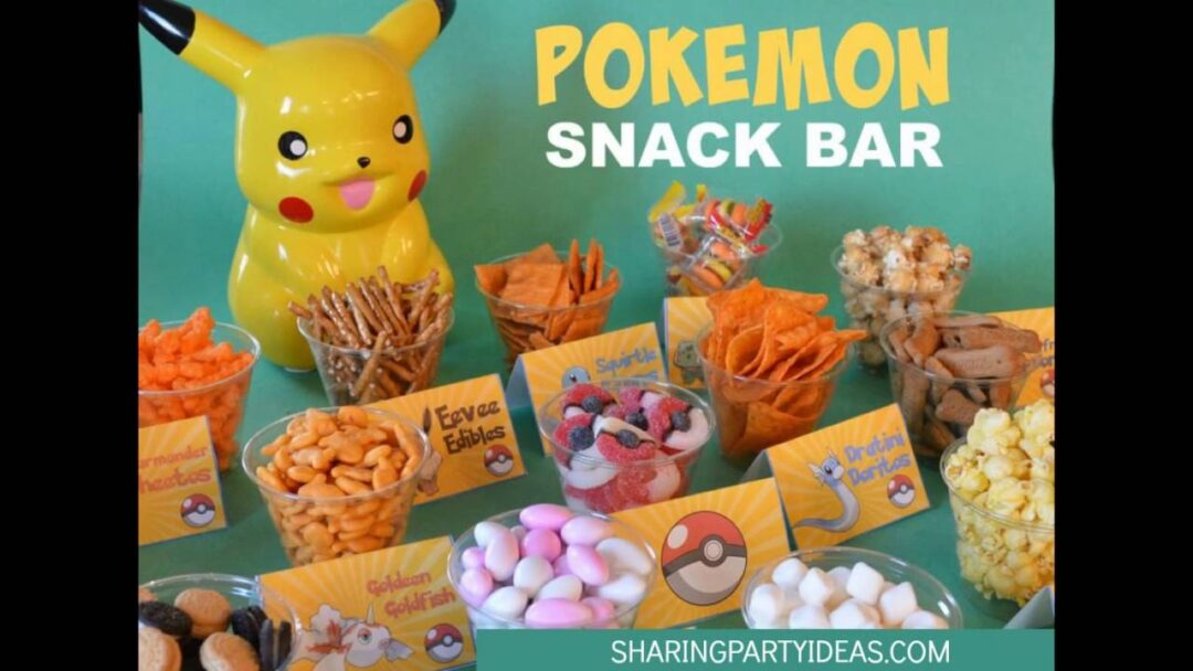 Pokemon Food Cards Snack Bar