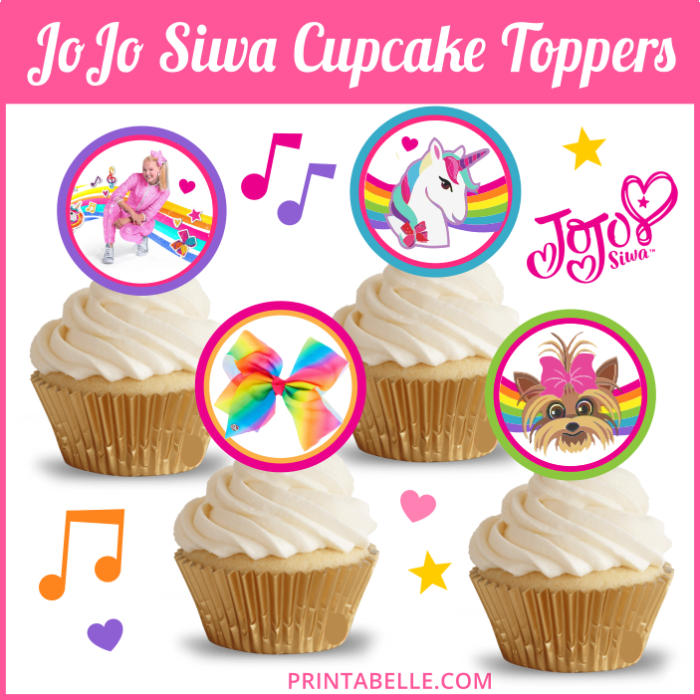 JoJo Siwa Cupcake Toppers