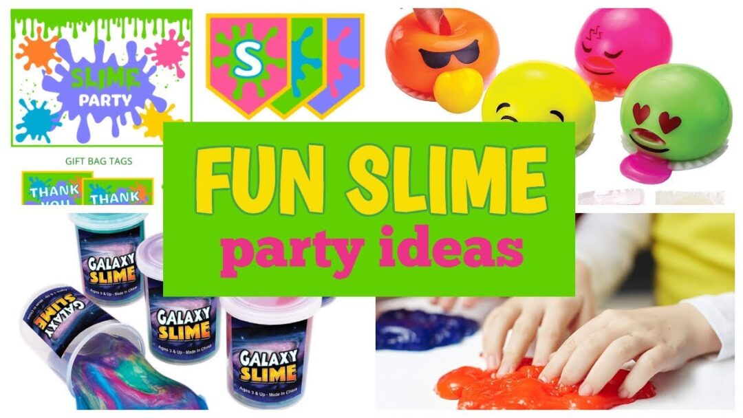 Slime Party Printables, Ideas & Supplies