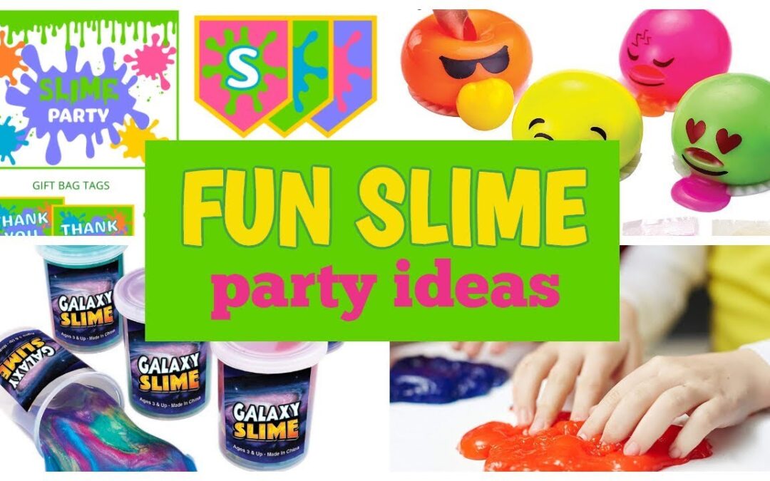 Slime Party Printables, Ideas & Supplies