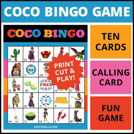 COCO Bingo Game Printable