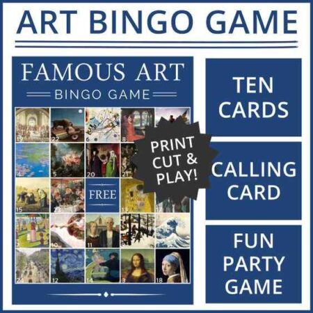 Fine Art Bingo Game Printable