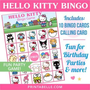 Hello Kitty Bingo Game