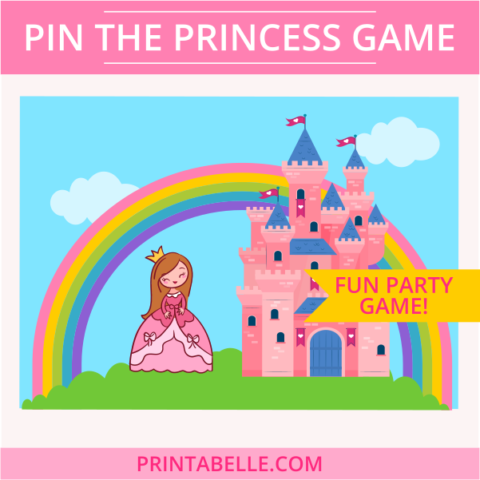 Pin the Princess Game | Printabelle