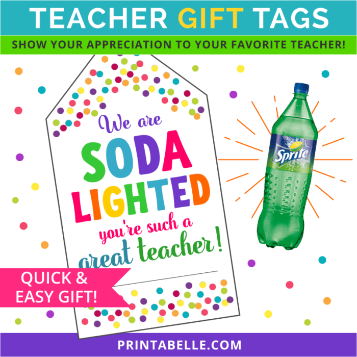 Soda-Lighted Teacher Gift Tags