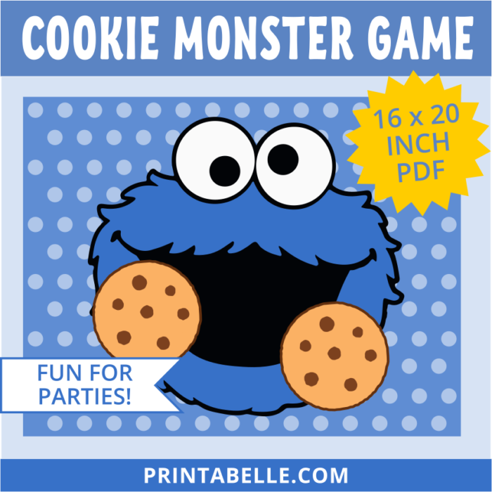 Pin the Cookie on Cookie Monster