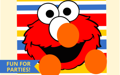 Pin the Nose on Elmo Party Game!