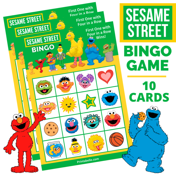 Sesame Street Bingo Game