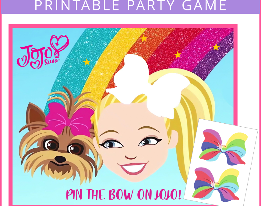 Pin the Bow on JoJo Party Game