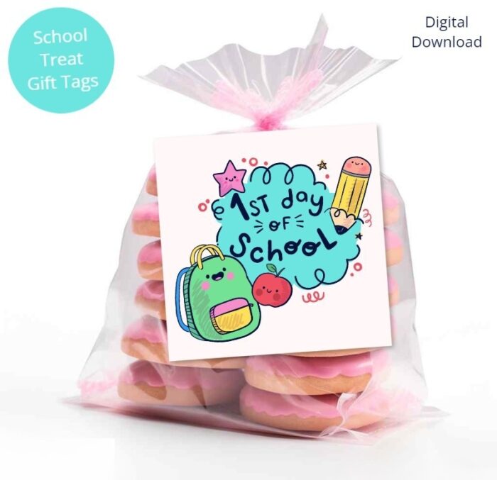 Adorable School Treat Gift Tags