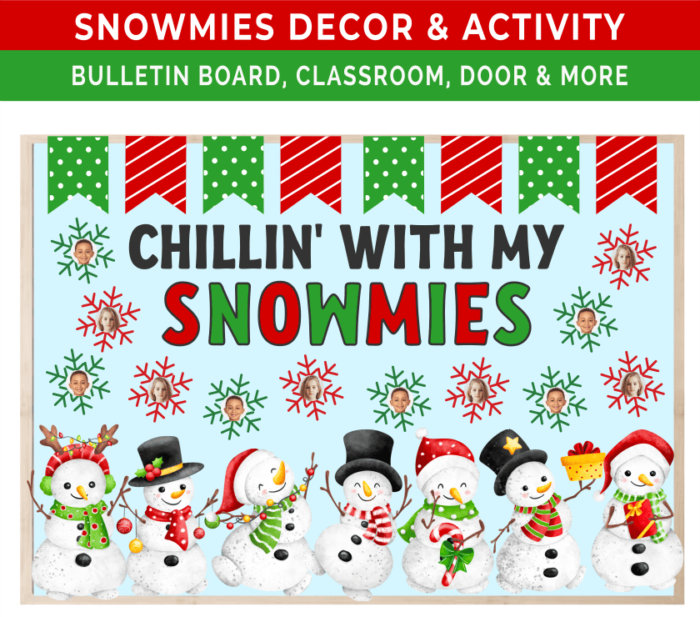 Chillin' With My Snowmies Bulletin Board Decor & Activity Kit