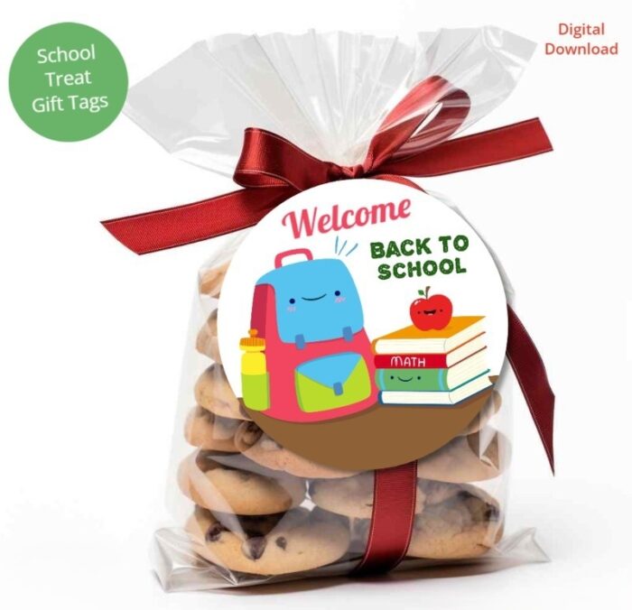 Cute School Treat Tags