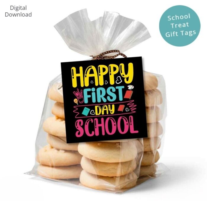 Fun First Day of School Treat Tags