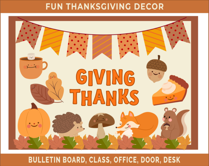 Cute Thanksgiving Bulletin Board Decor