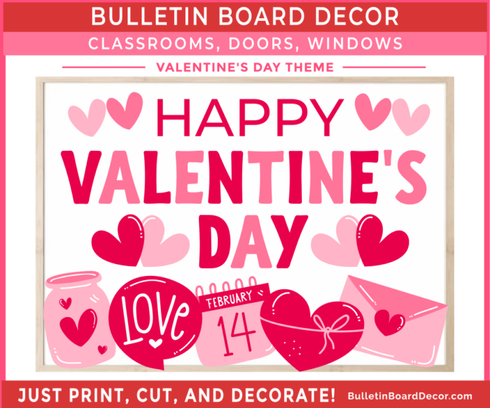 Happy Valentine's Day Bulletin Board Kit