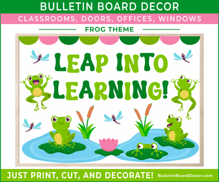 Frog Leap into Learning Bulletin Board Kit