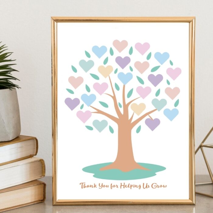 Personalized Teacher Tree Gift Sign