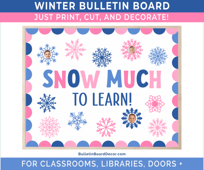 Snow Much to Learn Bulletin Board Decor Kit