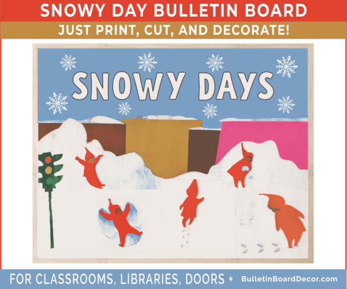 Snowy Day Bulletin Board Decor Kit