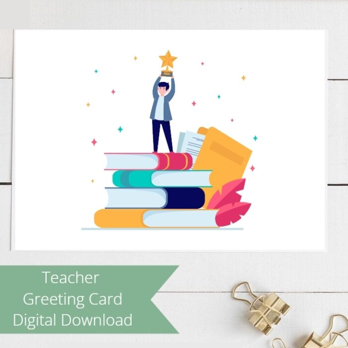 Star Teacher Greeting Card