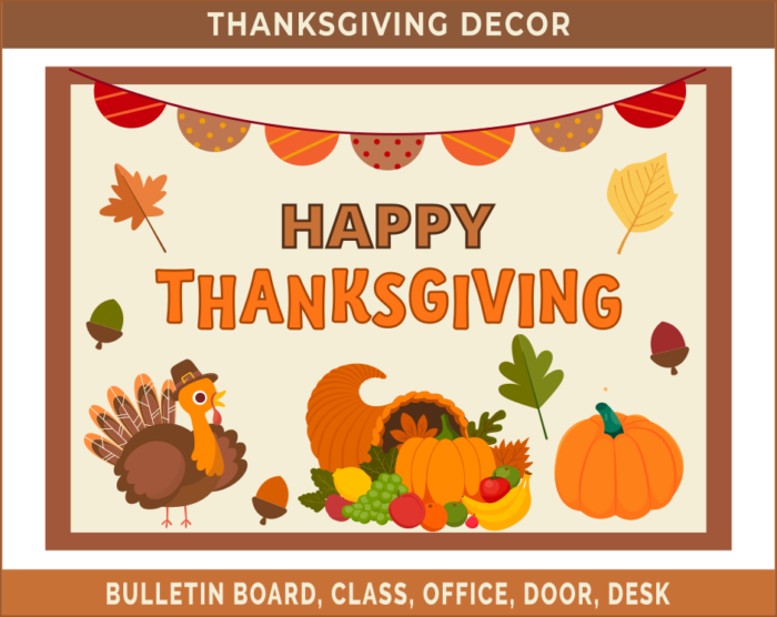 Thanksgiving Bulletin Board Decor