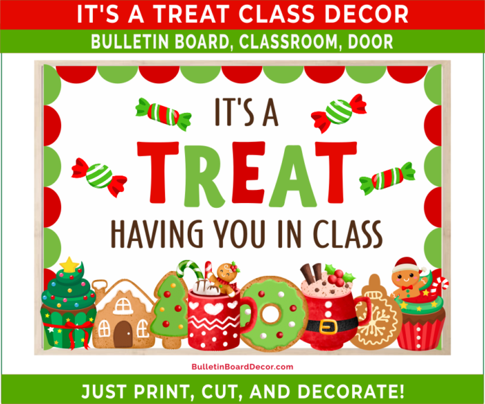 It's a Treat Christmas Bulletin Board Decor Kit