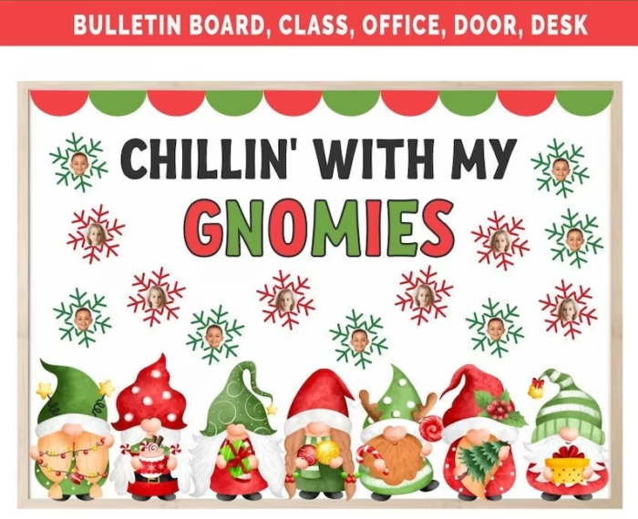 Chillin' With My Gnomies Christmas Bulletin Board Kit