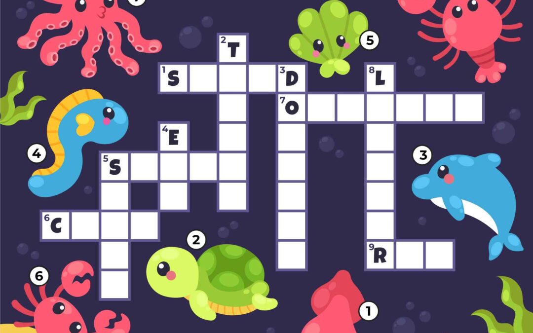 FREE Under the Sea Crossword Printable Game