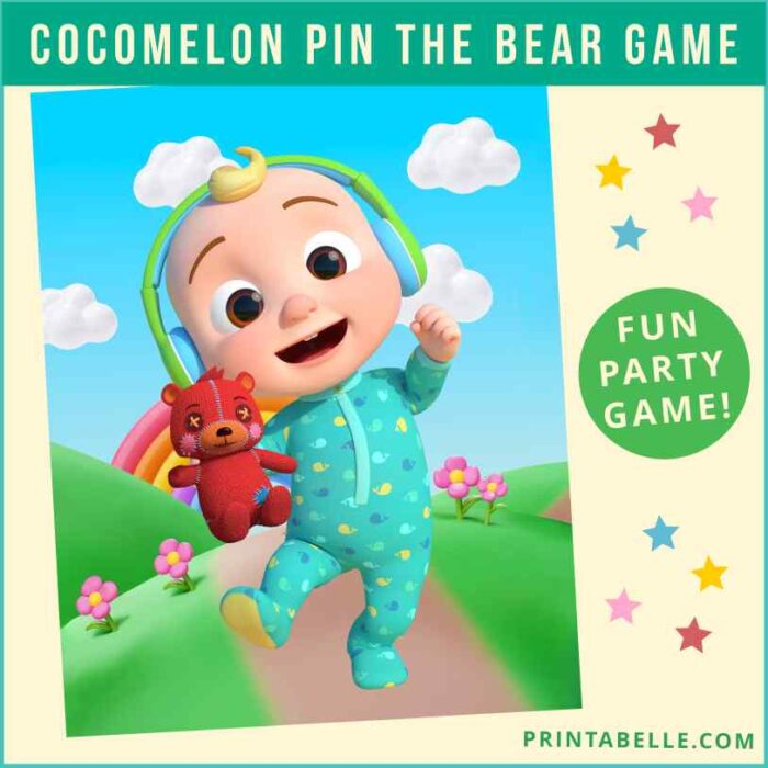 Cocomelon Baby JJ Pin the Bear Game