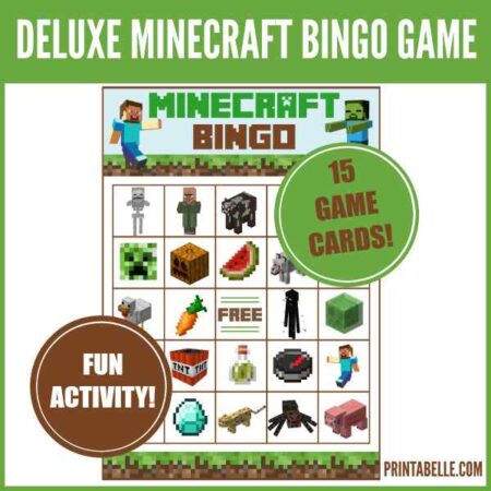 Minecraft Bingo Printable Game