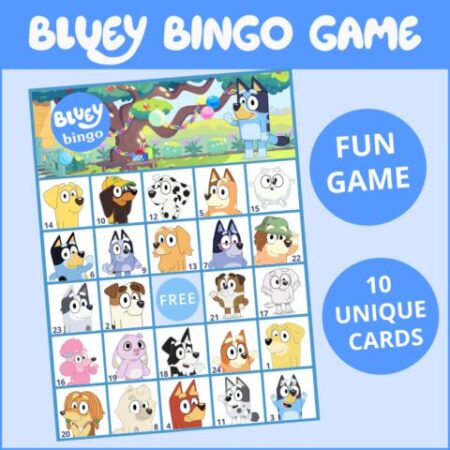 Bluey Bingo Game